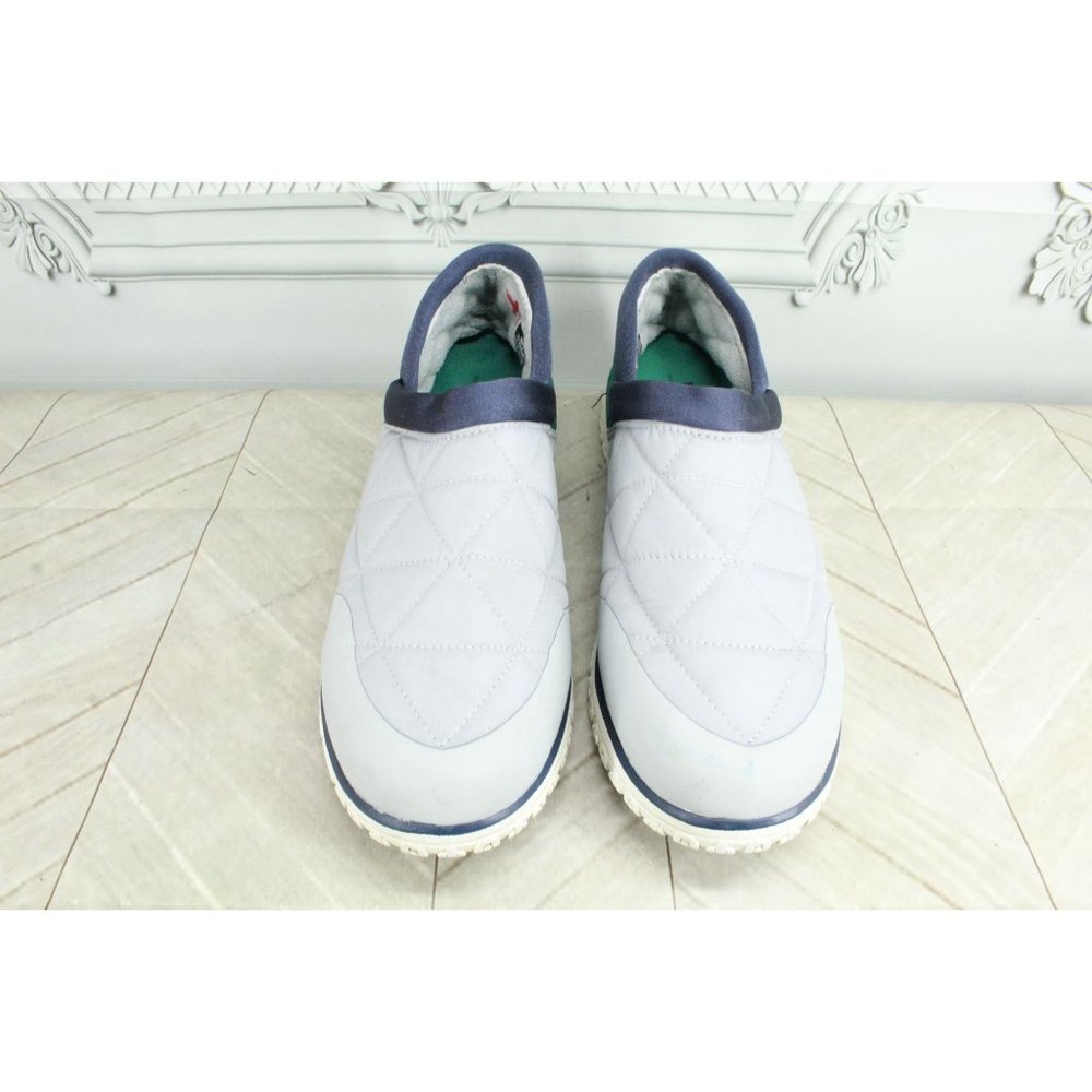LL Bean Gray Nylon Mesh Cozy Fleece Ultralight PrimaLoft Slippers 10 M - Picture 5 of 9